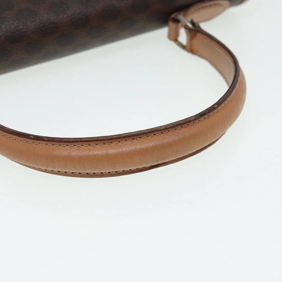 CELINE Macadam Canvas Hand Bag PVC Leather Brown Gold Auth yk14215 - Picture 7 of 16